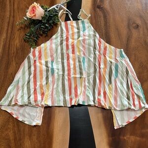 Shore Brand Beautiful Pastel Striped Multicolor Camisole Top